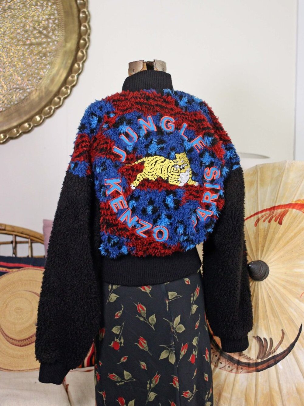 Kenzo x H&M Embroidered Jungle Tiger HM Womens Bomber Jacket 8 38